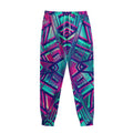 Neon Ethnic Aztec Trippy Print Sweatpants