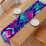 Neon Ethnic Aztec Trippy Print Table Runner