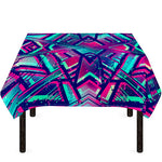 Neon Ethnic Aztec Trippy Print Tablecloth