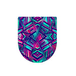 Neon Ethnic Aztec Trippy Print Toilet Lid Cover