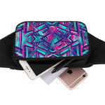 Neon Ethnic Aztec Trippy Print Waist Bag