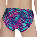 Neon Ethnic Aztec Trippy Print Women's Panties