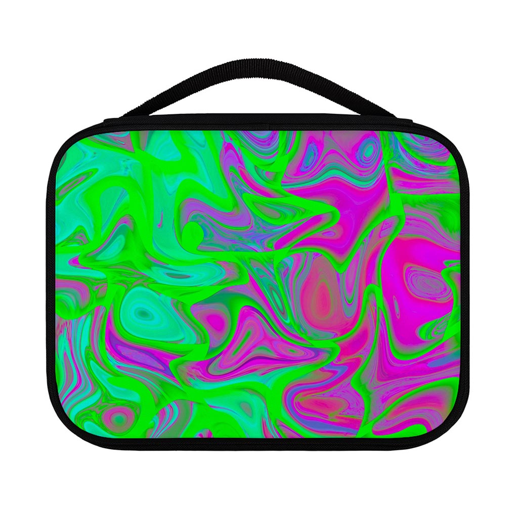 Neon Green Pink Psychedelic Trippy Print Classic Bible Case