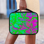 Neon Green Pink Psychedelic Trippy Print Classic Bible Case