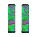 Neon Green Pink Psychedelic Trippy Print Handle Covers