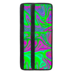 Neon Green Pink Psychedelic Trippy Print Refrigerator Handle Covers