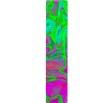 Neon Green Pink Psychedelic Trippy Print Table Runner