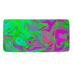 Neon Green Pink Psychedelic Trippy Print Towel