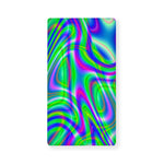 Neon Green Psychedelic Trippy Print Baby Crib Sheet