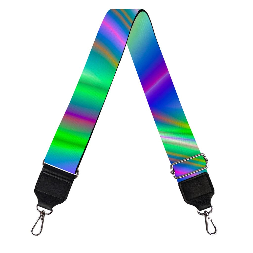 Neon Green Psychedelic Trippy Print Bag Strap