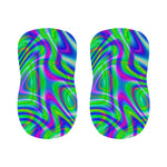 Neon Green Psychedelic Trippy Print Bar Stool Covers
