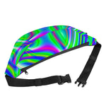 Neon Green Psychedelic Trippy Print Fanny Pack