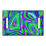 Neon Green Psychedelic Trippy Print Golf Cart Seat Cover