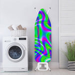 Neon Green Psychedelic Trippy Print Ironing Board Cover