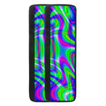Neon Green Psychedelic Trippy Print Refrigerator Handle Covers
