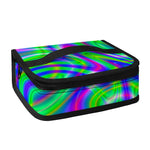 Neon Green Psychedelic Trippy Print Small Lunch Bag