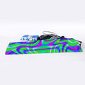 Neon Green Psychedelic Trippy Print Sports Towel