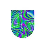Neon Green Psychedelic Trippy Print Toilet Lid Cover