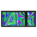 Neon Green Psychedelic Trippy Print Trifold Wallet