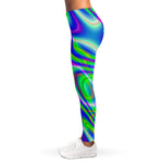 Neon Green Psychedelic Trippy Print Women's Leggings