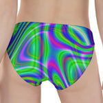 Neon Green Psychedelic Trippy Print Women's Panties