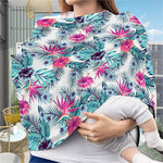 Neon Hibiscus Tropical Pattern Print Baby Seat Cover