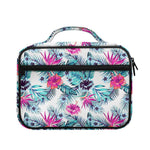 Neon Hibiscus Tropical Pattern Print Briefcase Bible Bag