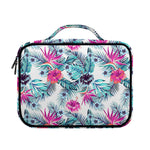 Neon Hibiscus Tropical Pattern Print Briefcase Bible Bag