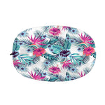 Neon Hibiscus Tropical Pattern Print Car Side Mirror Covers