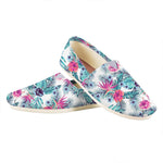 Neon Hibiscus Tropical Pattern Print Casual Shoes