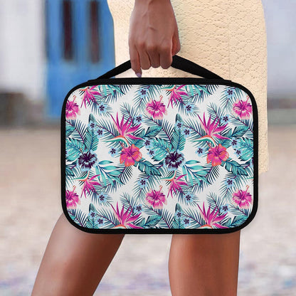 Neon Hibiscus Tropical Pattern Print Classic Bible Case