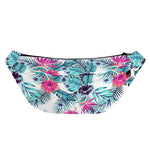 Neon Hibiscus Tropical Pattern Print Fanny Pack