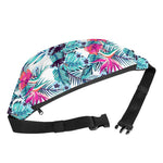 Neon Hibiscus Tropical Pattern Print Fanny Pack