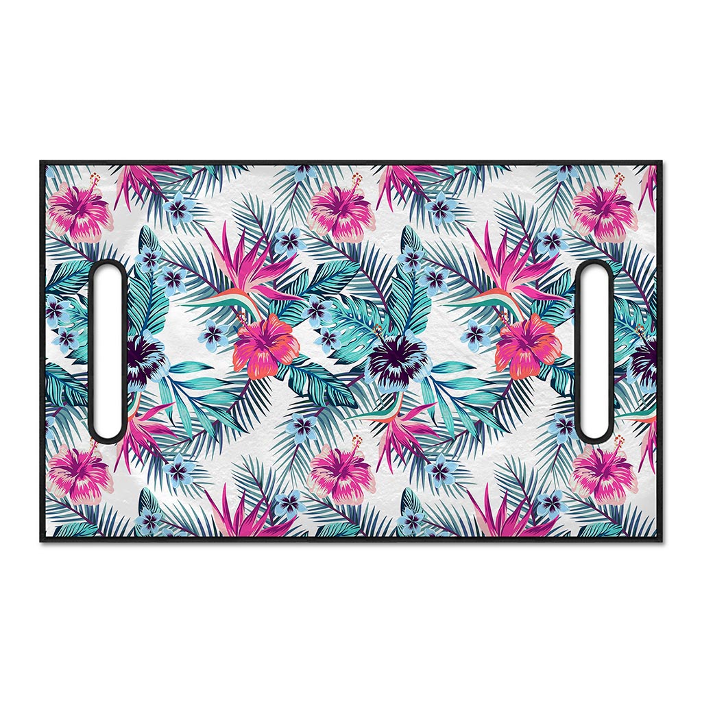 Neon Hibiscus Tropical Pattern Print Golf Cart Seat Cover