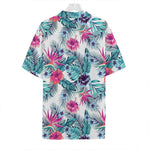Neon Hibiscus Tropical Pattern Print Hawaiian Shirt