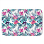 Neon Hibiscus Tropical Pattern Print Indoor Door Mat