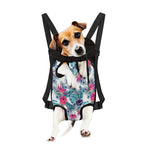 Neon Hibiscus Tropical Pattern Print Pet Carrier Backpack