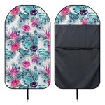 Neon Hibiscus Tropical Pattern Print Waterproof Car Seat Cover