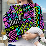 Neon Native Aztec Pattern Print Baby Seat Cover