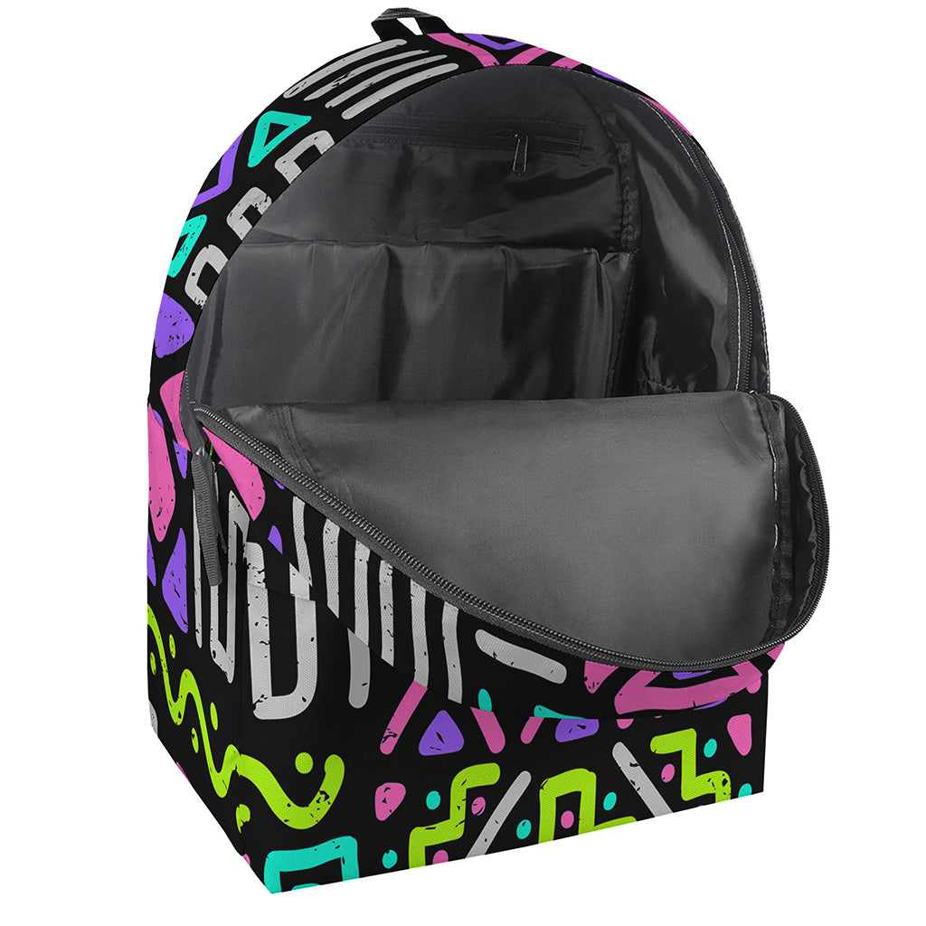Neon Native Aztec Pattern Print Backpack