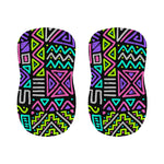 Neon Native Aztec Pattern Print Bar Stool Covers