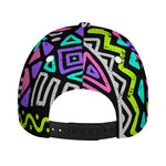 Neon Native Aztec Pattern Print Baseball Cap