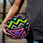Neon Native Aztec Pattern Print Basketball