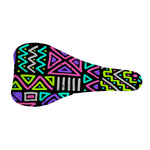 Neon Native Aztec Pattern Print Bicycle Seat Cover