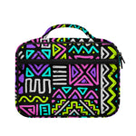 Neon Native Aztec Pattern Print Briefcase Bible Bag