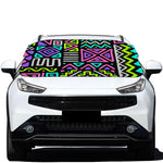 Neon Native Aztec Pattern Print Car Windshield Snow Cover