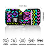 Neon Native Aztec Pattern Print Car Windshield Sun Shade