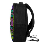 Neon Native Aztec Pattern Print Casual Backpack