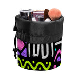 Neon Native Aztec Pattern Print Drawstring Makeup Bag