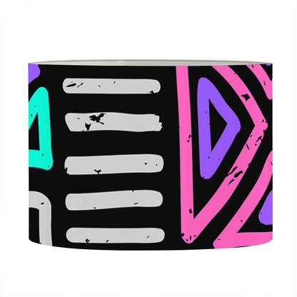 Neon Native Aztec Pattern Print Drum Lamp Shade